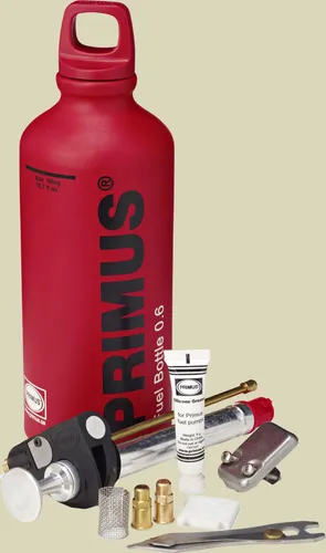 Primus MultiFuel Kit für Gravity - Kocher-Zubehör zur Aufrüstung für flüssige Brennstoffe, inklusive Brennstoff-Flasche und ErgoPump, ideal für Outdoor-Abenteuer.