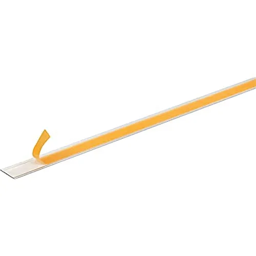 Alberts 433659 Flachstange | selbstklebend | Aluminium, silberfarbig eloxiert | 1000 x 30 x 2 mm