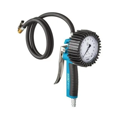 HAZET 9041G-1 Druckluftreifenprüfer/-füller - Präzises Reifenfüll-Messgerät, geeicht für exakte Druckmessungen, ideal für Werkstätten und Hobbymechaniker.