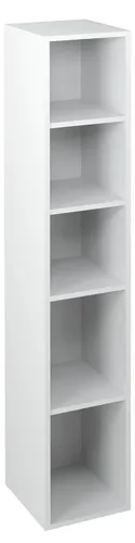 Sapho Seitenschrank ESPACE offenes Regalschrank 30x172x32cm, weiß - Moderner offener Regalschrank für vielseitige Nutzung. Ideal zur optimalen Präsentation und Aufbewahrung von Gegenständen. Hochwertige Verarbeitung aus laminiertem MDF, in elegantem Weiß.