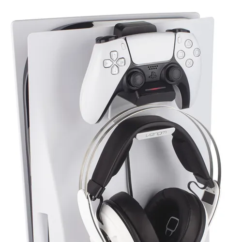 Venom PS5 Stealth Ladestation und Headset Haken - Konsole montiert