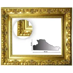 Bilderrahmen Neumann Einzelrahmen Barockrahmen gold fein verziert 979 ORO, Bilderrahmen barock gold Wechselrahmen
