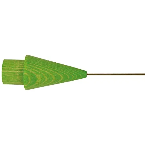 Bestlivings Seilspanngarnitur Wand zu Wand 5m, Kegel in Holz Grün, Draht Garnitur als Aufhängung für Gardinen, Vorhänge, Fotos, Bilder, Kleiderbügel