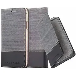 Cadorabo Hülle für Apple iPhone 13 PRO Schutzhülle in Grau Handy Hülle Etui Book Case Cover
