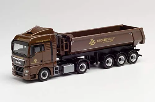 Herpa Man TGX XLX Euro 6c Rundmulden-Sattelzug Ziegler Group Mehrfarbig