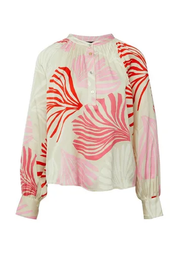 s.Oliver Langarmbluse mit All-over-Print und Smok-Details - Elegante Langarmbluse mit Smok-Details und ausdrucksstarkem All-over-Print. Ideal für jeden Anlass – ob im Büro oder beim Dinner. Kombiniere sie vielseitig zu Rock oder Hose für einen individuellen Look.