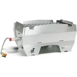SKOTTI 2.0 Grill Edelstahl - Grill für unterwegs: Der SKOTTI 2.0 ist leicht, ultra-flach und in nur 2 Minuten einsatzbereit. Ideal für Park, Balkon oder Picknick mit Fettauffangschale und stabiler Planentasche!