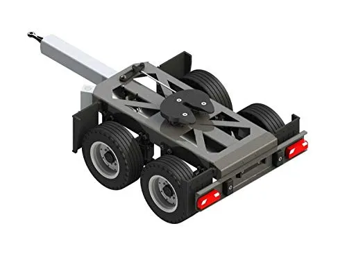 CARSON 500907210 - 1:14 2-Achs Dolly für RC-Trucks - RC Gehäuse & Maßstabzubehör mit Luftfederattrappen für eine vorbildgetreue Optik, ideal für den Aufbau von Gigaliner-Gespannen im Maßstab 1:14.