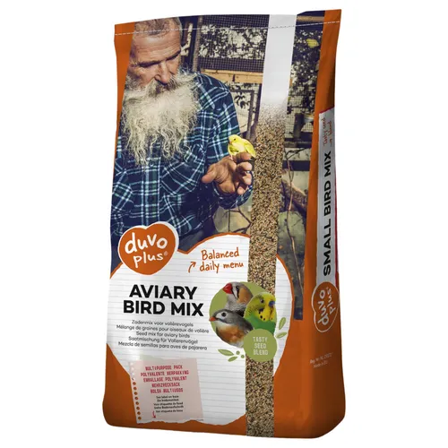 Duvo+ Voliere Mix 20 kg - Hochwertiges Vogelfutter - Vogelfutter in praktischer 20 kg Verpackung, ideal für eine ausgewogene Ernährung Ihrer Vögel. Mit sorgfältig ausgewählten Zutaten für besten Genuss.
