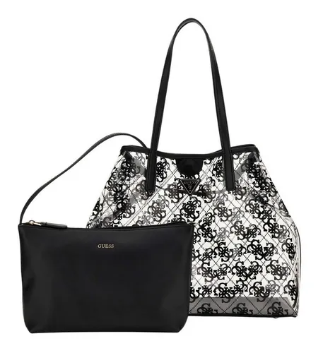 Guess Shopper Large Tote Set (2-tlg) in Weiß - Handtaschen mit elegantem Logo-Design und praktischem Magnetverschluss, ideal für den stilvollen Alltag.