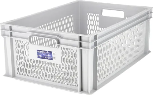 ALUTEC Obstkiste 39 l durchbrochen, lebensmittelecht B x H x T: 600 x 220 x 400 mm 000000000001863347