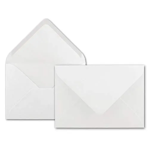 50x Brief-Umschläge in Hochweiss