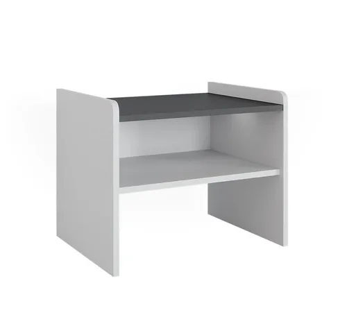 Vicco Sitzbank Roman, Weiß/Anthrazit, 53.5 x 41.1 cm