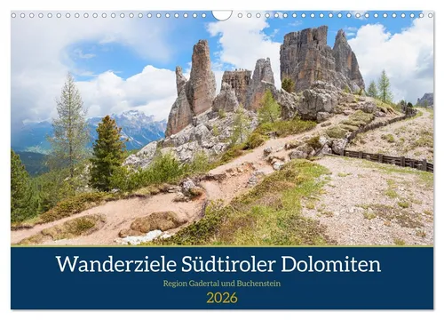 SusaZoom SusaZoom | Wanderziele Südtiroler Dolomiten - Kalender mit 14 Seiten, ideal für Wanderfreunde, präsentiert traumhafte Ausflugsziele in der grandiosen Alpenlandschaft der Dolomiten.