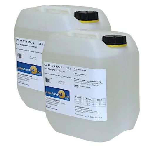 Solarflüssigkeit Konzentrat Coracon Sol 5 - 20 Liter Gebinde