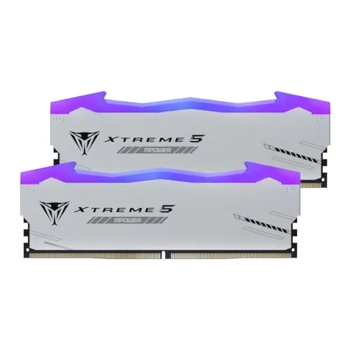 Viper Xtreme 5 MPower RGB 32 GB DDR5-6000 Dual-Kit - Arbeitsspeicher mit 32 GB (2x 16 GB), beeindruckendem RGB-Design und hoher Geschwindigkeit für Gaming und kreative Anwendungen. Kompatibel mit INTEL XMP und AMD EXPO.