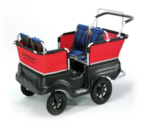 Winther Turtle Kinderbus für 4 Kinder in blau von Winther