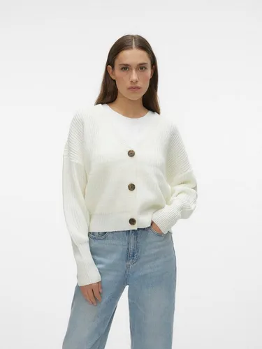 VERO MODA VMLEA Strickjacke für Damen - Stylische Strickjacke mit V-Ausschnitt, ideal für den Alltag und aus 100% Acryl für höchsten Tragekomfort.