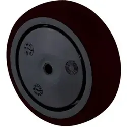 BS Rollen Gummirad 75mm schwarz Radkörper Kst schwarz., KL