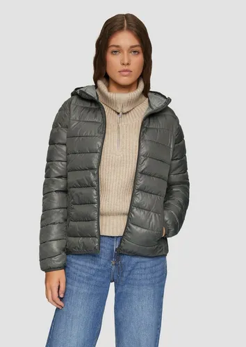 s.Oliver Damen 2149998 Steppjacke, Grau, M - Funktionsjacke mit langen Ärmeln und Gummibündchen, ideal für wechselhaftes Wetter und modisch im Regular Fit