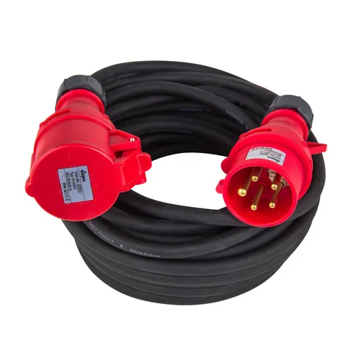 15m CEE Verlängerungskabel H07RNF 16A 5x1,5mm² - Verlängerungskabel für vielseitige Anwendungen, robust und wetterfest, ideal für Baustellen und Outdoor-Einsätze.