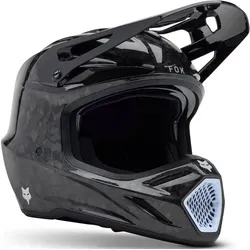 FOX V3 RS Carbon Solid MIPS Motocross Helm, schwarz, Größe XL - Hochwertiger Motocross Helm mit MIPS® Schutzsystem für optimale Sicherheit. Leichtgewichtige Karbonfaserschale und strategische Lüftungsöffnungen sorgen für besten Komfort und Kühlung während der Fahrt.