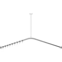 HEWI System 900 Vorhangstange für Duschwanne 150 x 150 cm von HEWI