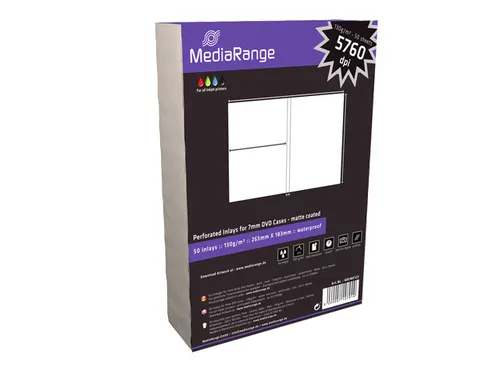 MediaRange DVD Einleger für 7mm DVD's Inlay 50