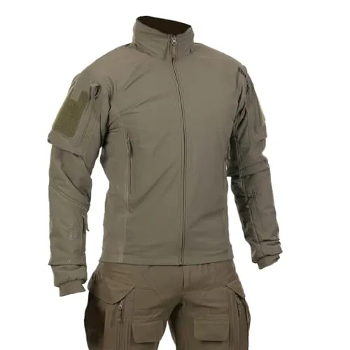 UF Pro® Taktische Winterjacke Delta AcE Plus Gen.3 - Steingrau Oliv, Gr. L - Hochwertige Winterjacke mit 100% winddichtem und wasserabweisendem Material. Flexibles Hybrid-Design für optimale Beweglichkeit und effizientes Feuchtigkeitsmanagement. Ideal für kalte Tage.