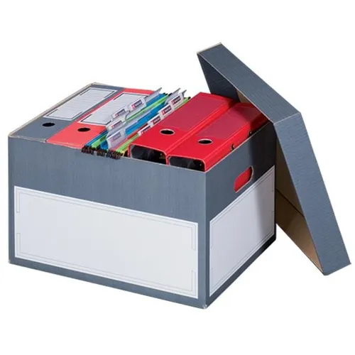 Archiv-/ Transportbox L, grau, mit Stülpdeckel SMARTBOXPRO 227160705 (4250414103