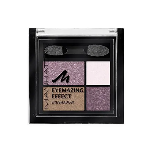 Manhattan Eyemazing Effect Eyeshadow – Smokey Eyes Palette Fancy Nudes 60M - Lidschatten-Palette mit 4 schimmernden Farben für verführerische Smokey Eyes. Ideal für grüne Augen und langanhaltend ohne Absetzen in der Lidfalte. Inklusive Pinsel-Applikator.
