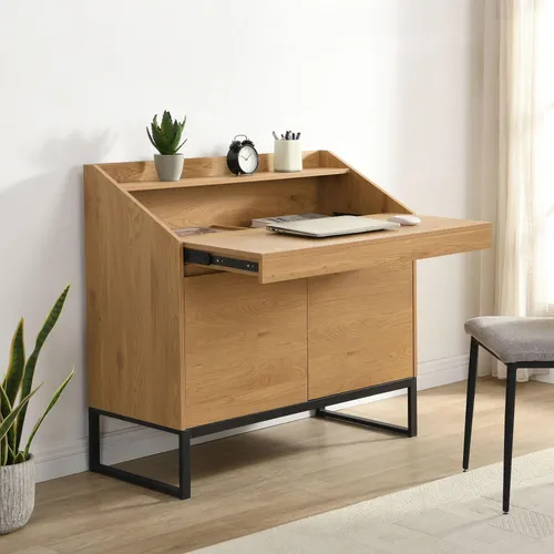 FINEBUY Kompaktschreibtisch FB116778 – Moderner Sekretär mit Stauraum