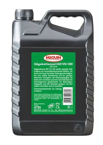 Sägekettenöl 5L Meguin Made in Germany Kettenöl Sägekettenhaftöl 5L