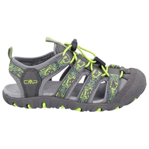 CMP Campagnolo Kids Sahiph Hiking Sandal Graffite-Lime Green EU 34 - Wanderschuhe für Kinder mit geschlossener Zehenkappe, ideal für Trails und Outdoor-Abenteuer. Einfaches Schnellschnürsystem sorgt für bequemen Sitz und gute Belüftung.