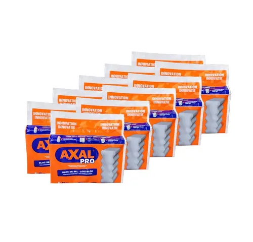 K+S Axal Pro Block 10x 4x2,5kg - Hochreines Regeneriersalz für Wasserenthärtungsanlagen - Spezialprodukt für die Wasserenthärtung, frei von schädlichen Verunreinigungen. Effizient und rückstandsfrei löslich, ideal für den Einsatz in privaten und gewerblichen Anlagen.