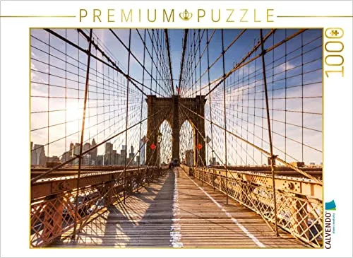 CALVENDO Puzzle Brooklyn Bridge 1000 Teile Puzzle quer | Lege-Größe cm Foto-Puzzle für glückliche Stunden