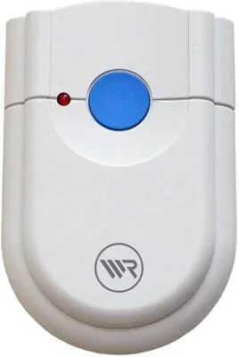 Rademacher 4385 1-Kanal Handsender RolloPort - Handsender für Garagentorantriebe, 1-Tasten Keeloq-Handsender mit 30 m Reichweite und selbstklebender Wandhalterung für einfache Bedienung und Installation.