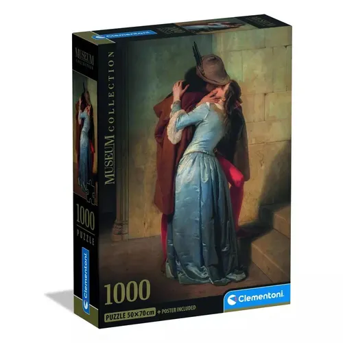 CLE puzzle 1000 CompactMus.Hayes The Kiss 37064 Clementoni 8005125370641