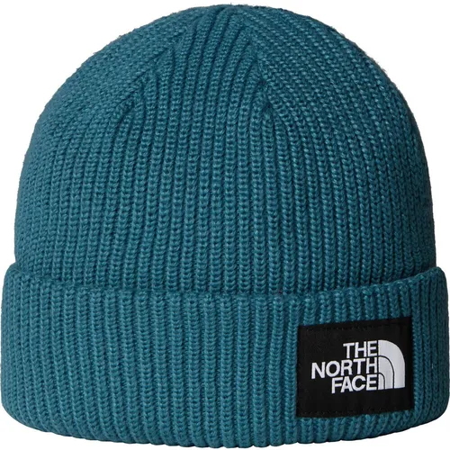 The North Face Salty Lined Beanie space (BQ5) OS - Warme Wintermütze aus 100% recyceltem Polyester mit schnelltrocknendem FlashDry-Futter für optimales Feuchtigkeitsmanagement – ideal für Skifahren und Snowboarden.