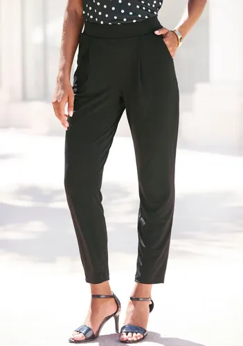LASCANA Schlupfhose mit Eingriffstaschen - Stylische 7/8-Jogginghose im eleganten Business-Look, ideal für Büro und Freizeit. Mit praktischen Eingriffstaschen und figurumspielendem Schnitt für optimalen Komfort.