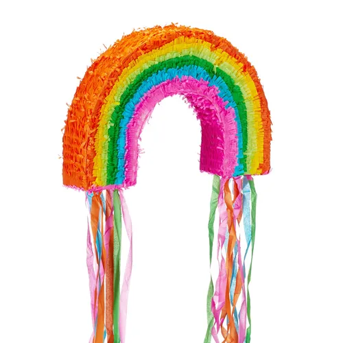 Regenbogen Piñata Set für Kinder, 0,28 kg von Relaxdays