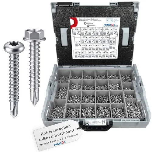 FRANTOS L-BOXX Bohrschrauben Set DIN 7504