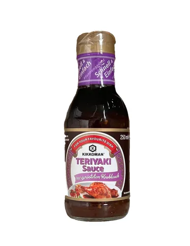 KIKKOMAN Teriyaki Sauce mit geröstetem Knoblauch 250ml
