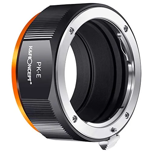 K&F CONCEPT M17105 PK-NEX Hochpräziser Adapterring Objektivadapter für Pentax PK K Mount Objektiv auf Sony NEX Alpha E-Mount Kamera