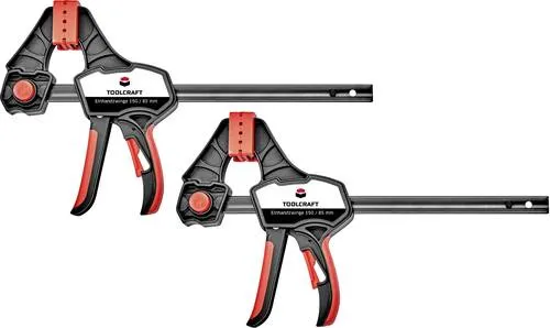 TOOLCRAFT Einhandzwinge 150 x 85mm 2er Set