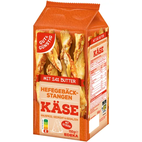 Gut&Günstig Gebäckstangen mit Käse