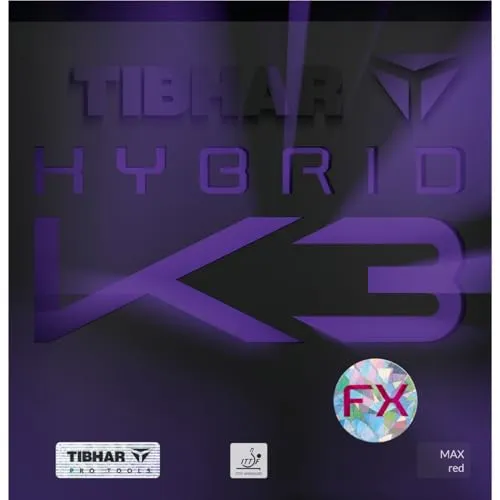Tibhar Hybrid K3 FX Tischtennisbelag (Schwarz, 1,8mm)