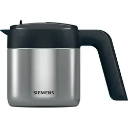 Siemens TZ40001 Kaffeekanne - 1 Liter Thermo-Kanne aus Edelstahl, hält Kaffee stundenlang warm und passt perfekt zu Siemens Kaffeevollautomaten
