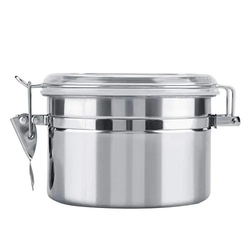 Tnfeeon Luftdichte Kaffeekanister Edelstahlbehälter 800ml mit原厂配件 für Küche Lagerung Tee Zucker Kaffeebohne原厂配件