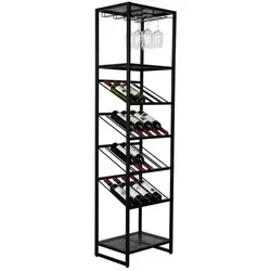 Zuiver Weinschrank Weinregal CANTOR S von Zuiver 45 x 180 cm schwarz